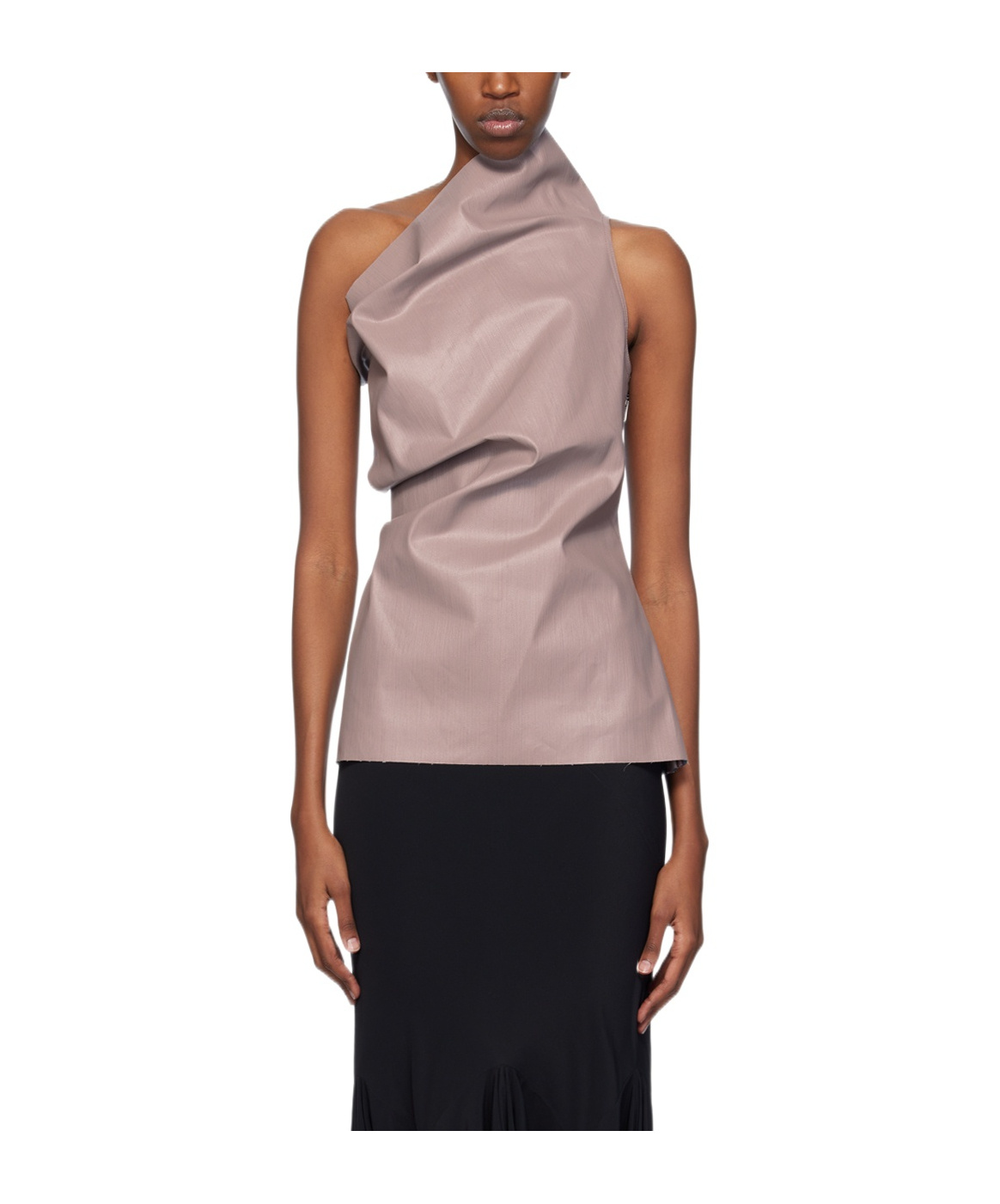 RICK OWENS ATHENA ONE-SHOULDER TANK TOLP 