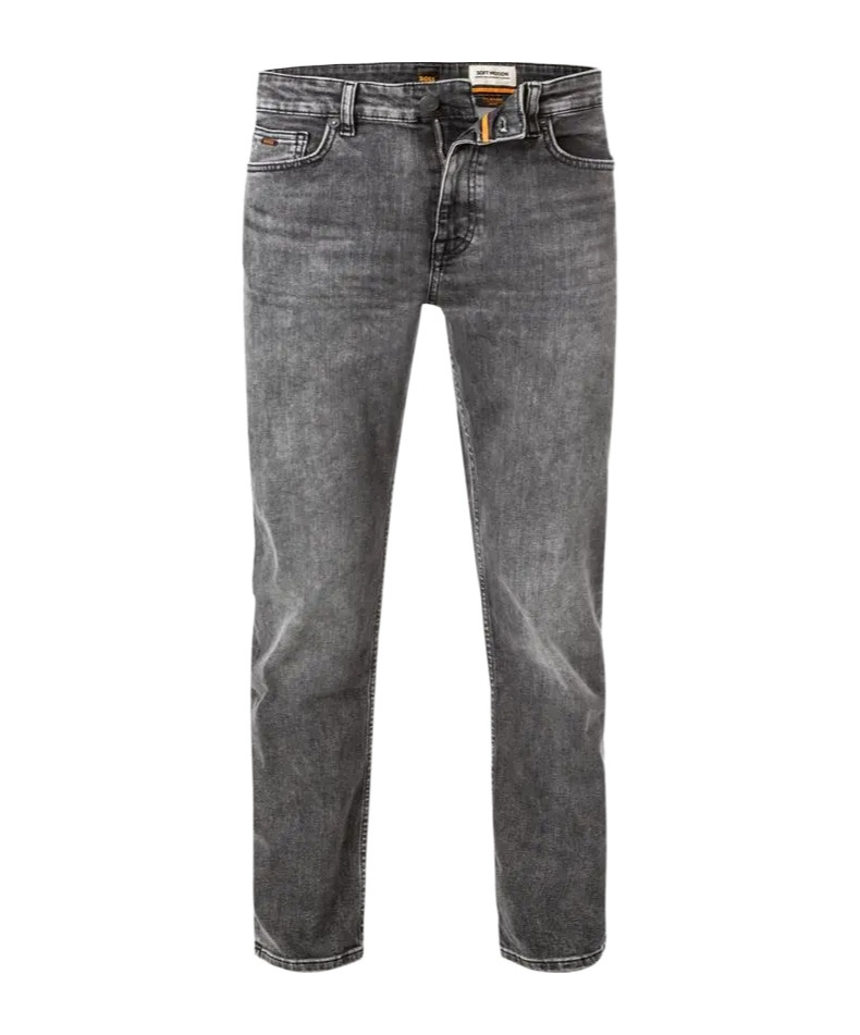 Hugo Boss Belt-loop Jeans In Black
