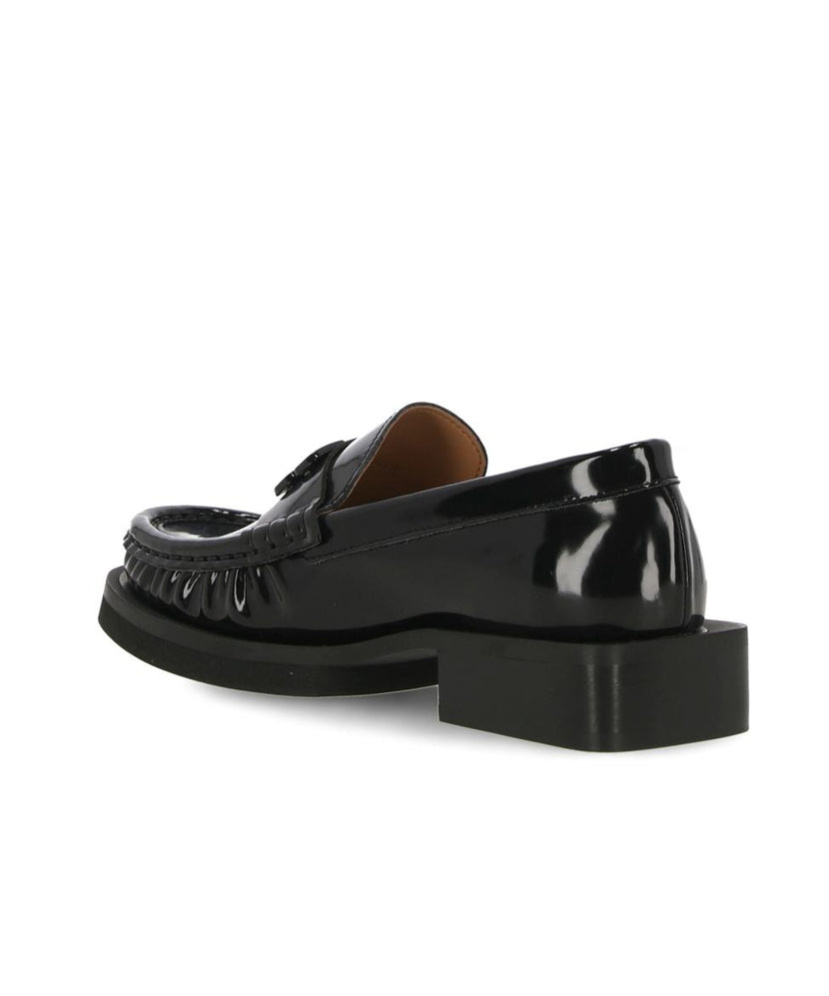 Ganni Women Butterfly Loafers In Black