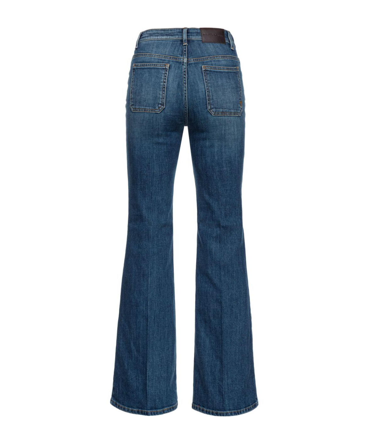 Pinko Fernanda Mid-rise Flared Jeans In Blue