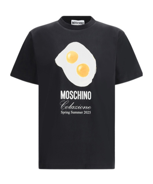 Shop Moschino Logo-print T-shirt In Black