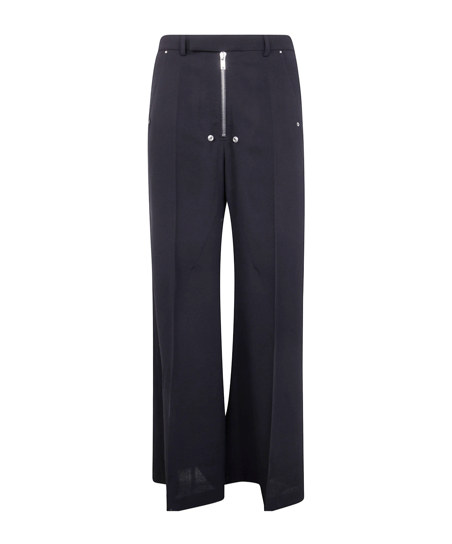 Rick Owens Belas Zip-front Wide-leg Trousers In Black