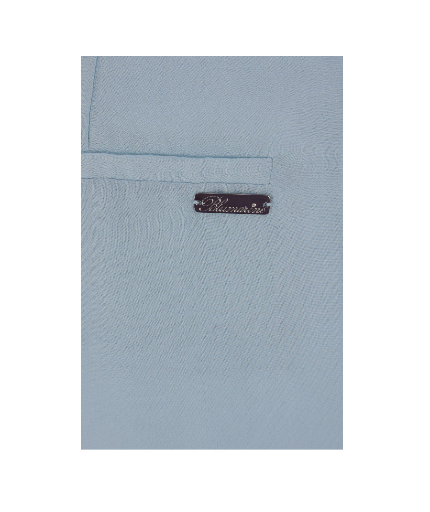 Blumarine Georgette Trousers In Blue