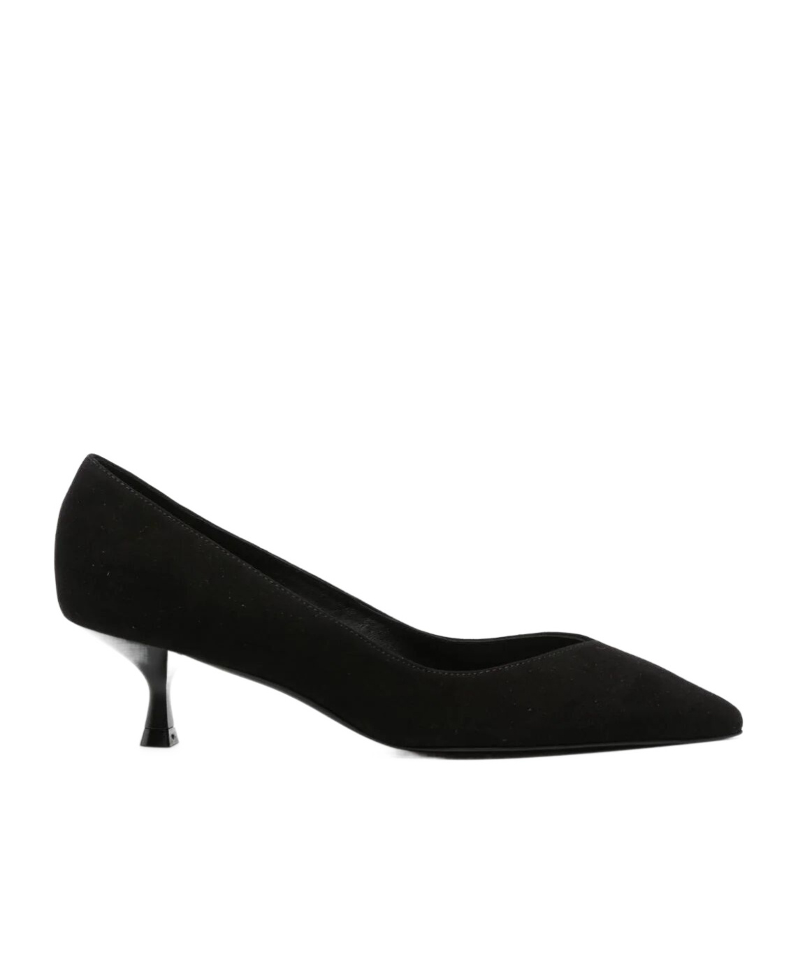 Stuart Weitzman Stuart Suede Kitten Pumps In Black
