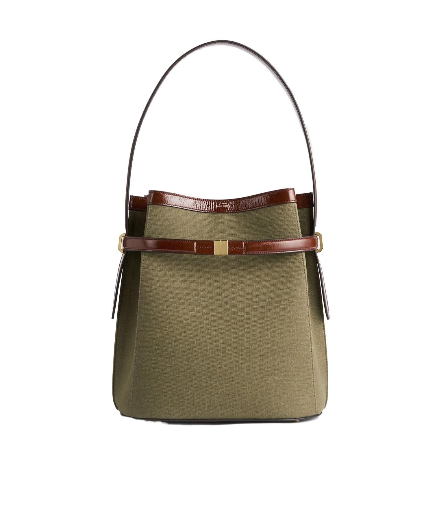 Totême Belted Bucket Bag In Brown