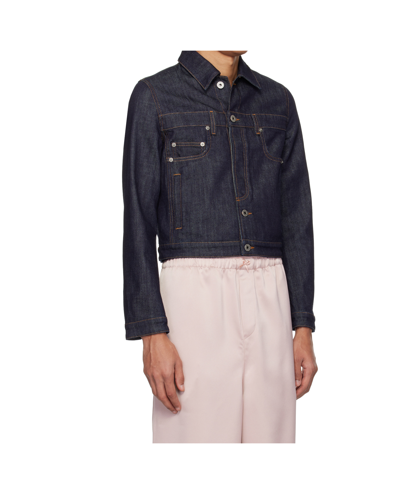 Jean Paul Gaultier Blue 'the Inverted' Denim Jacket In Blue