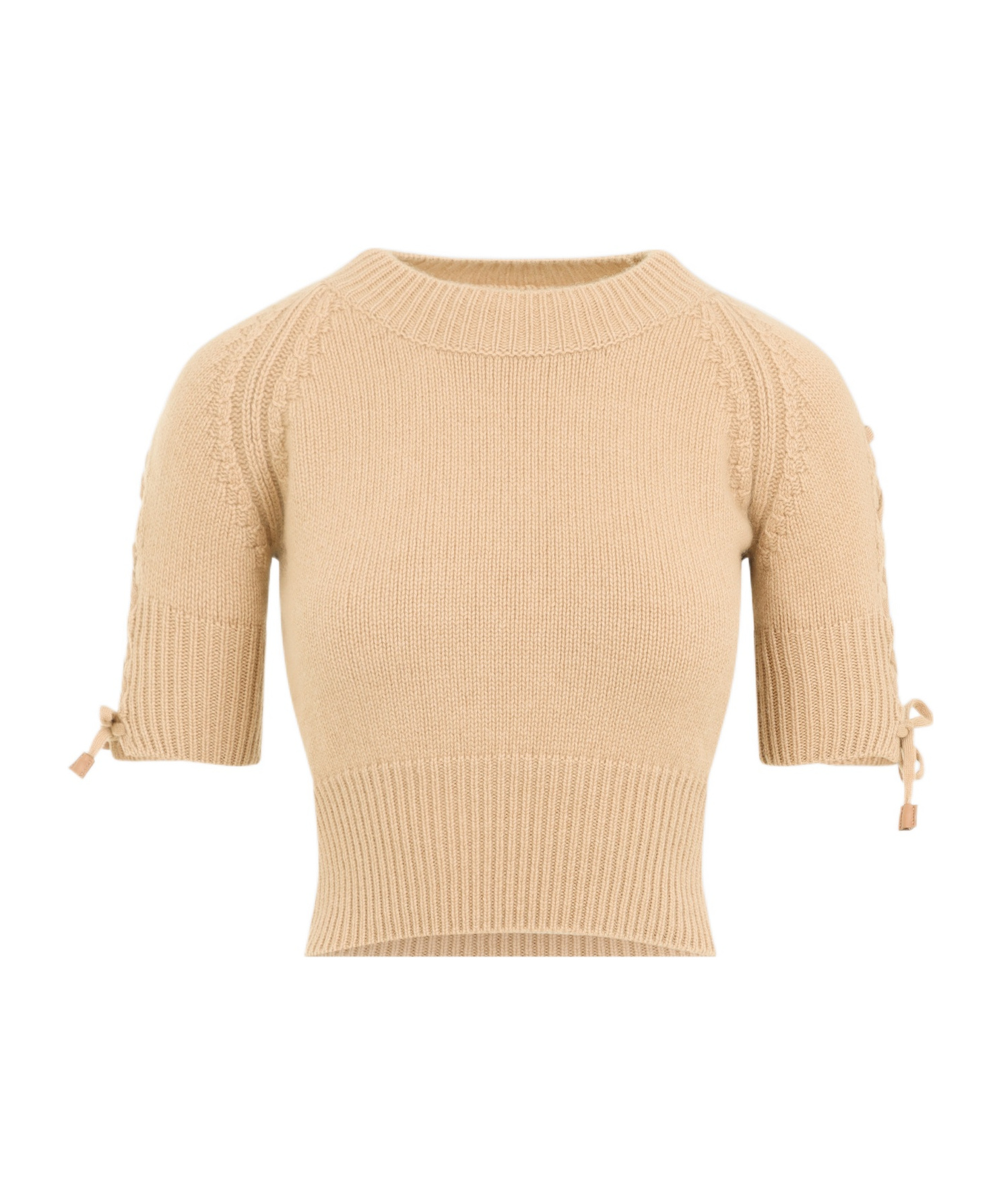 Ermanno Scervino Short-sleeved Sweater In Neutral