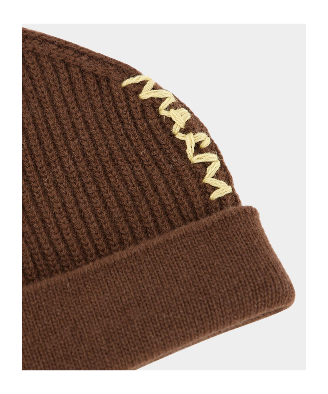 Marni Virgin Wool Beanie Hat In Brown