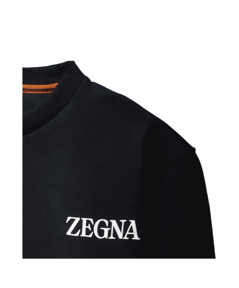 Shop Zegna Round-neck Sweater In Black