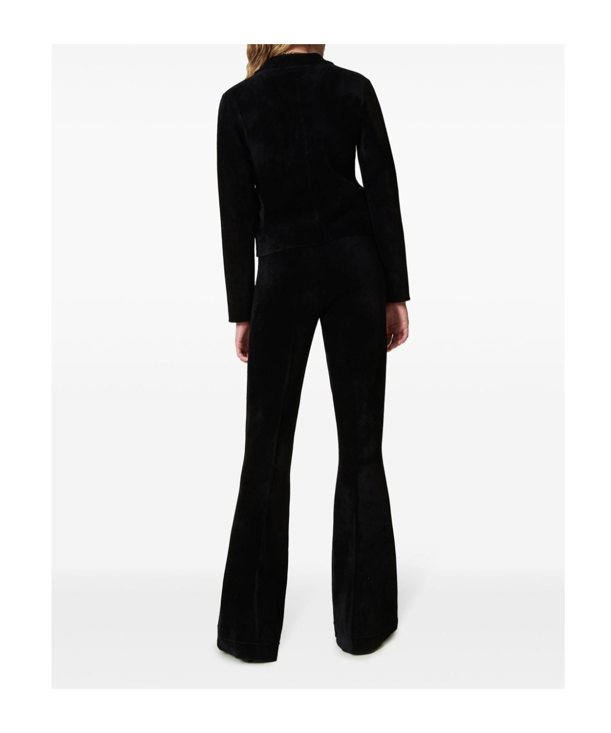 TWINSET OVAL T KNIT FLARED TROUSERS