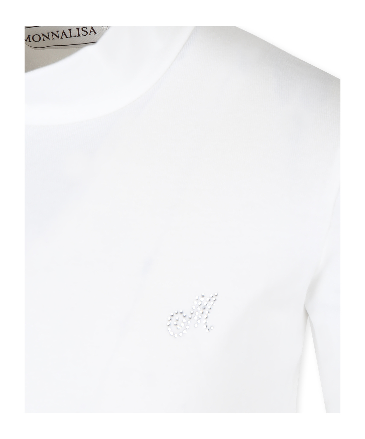 Monnalisa Logo-appliqué T-shirt In White