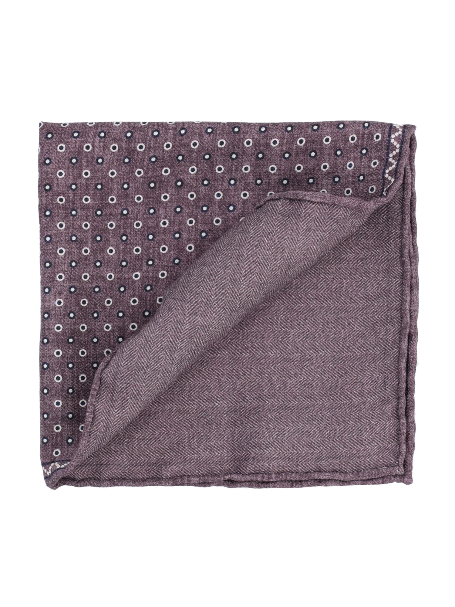 Brunello Cucinelli Geometric-pattern Pocket Square In Gray