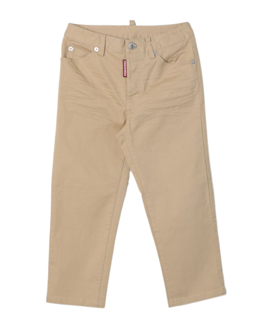 Shop Dsquared2 Kids Boston Logo-tag Straight-leg Jeans In Nude