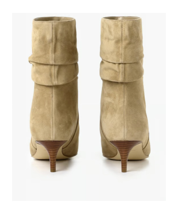 Michael Michael Kors 50mm Ruched Pointed-toe Boots In Brown
