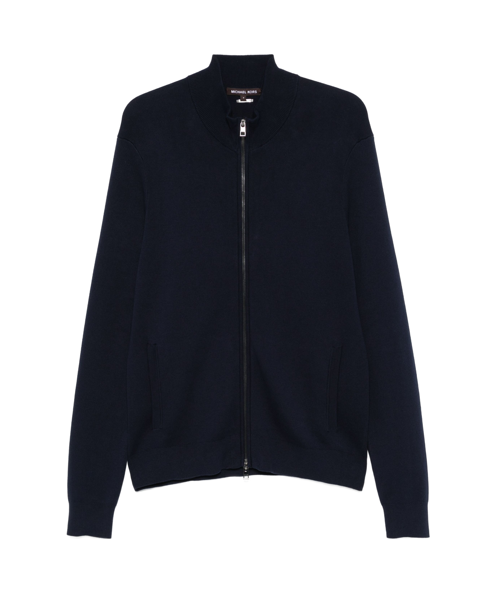 Michael Kors Cotton Sweater With Long Sleeves And Pockets In Blue