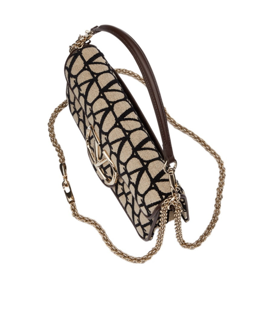 Valentino Schultertasche Mit Monogramm In Nude