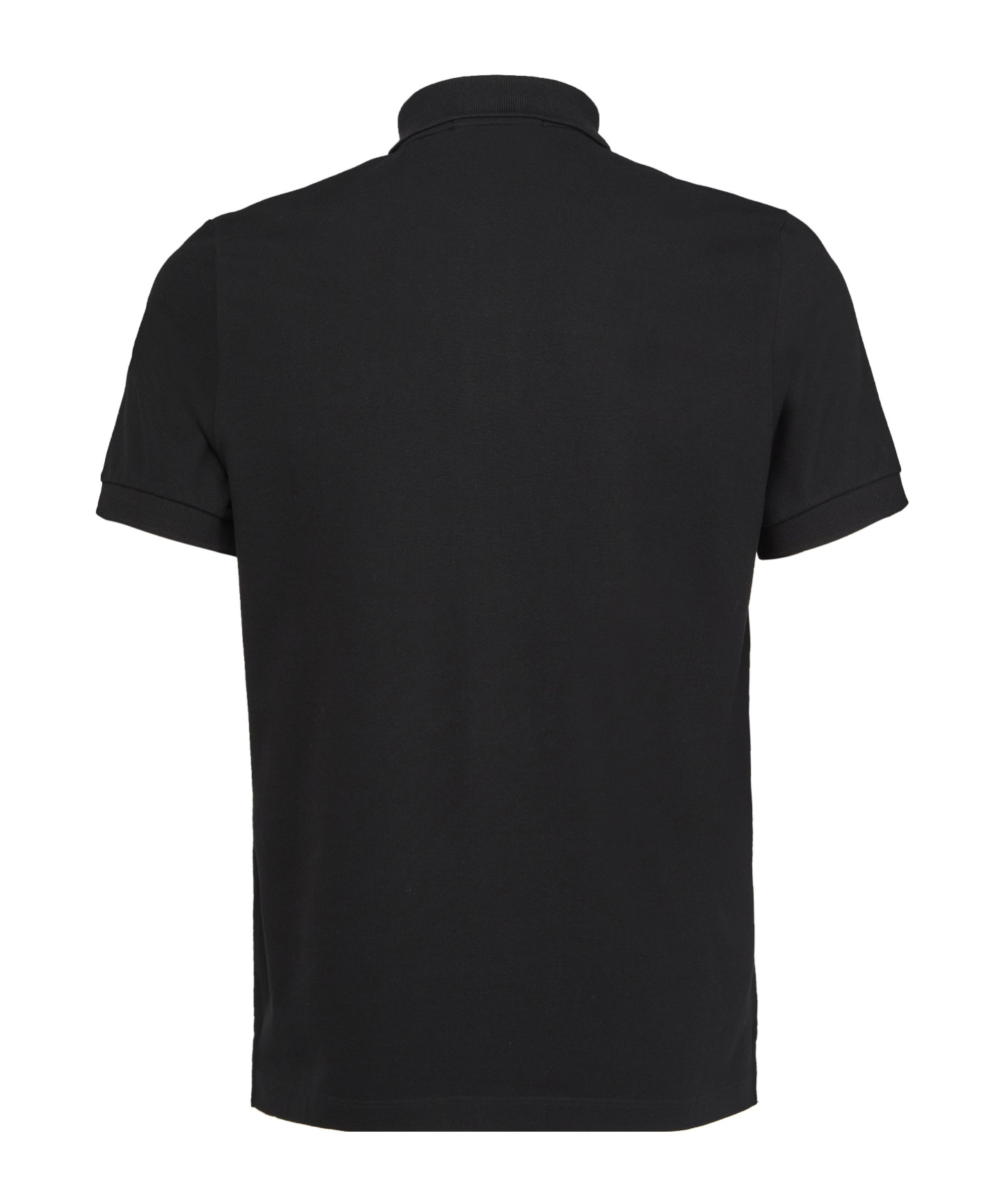Shop Stone Island Logo Polo In Black