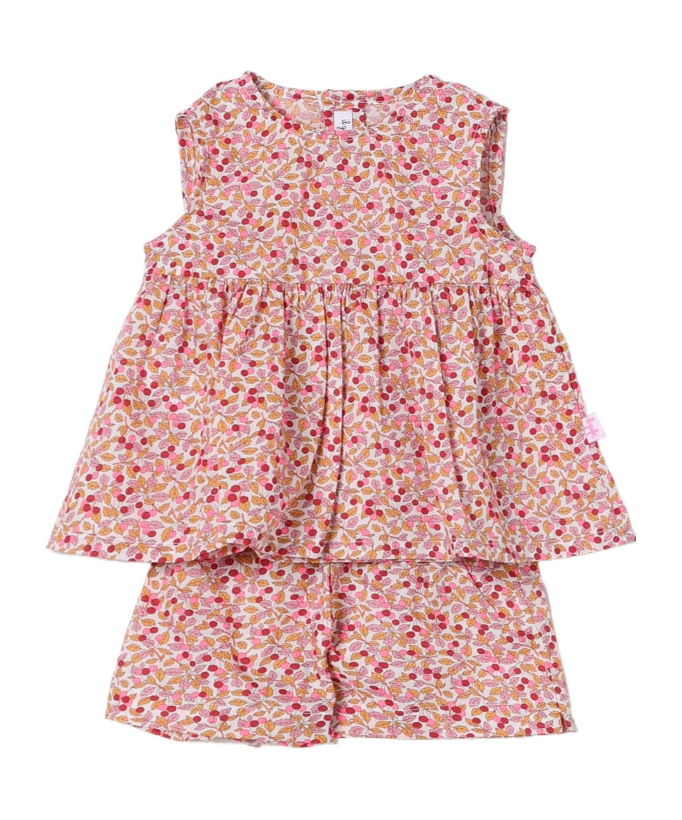 Il Gufo Floral-print Short Set In Pink