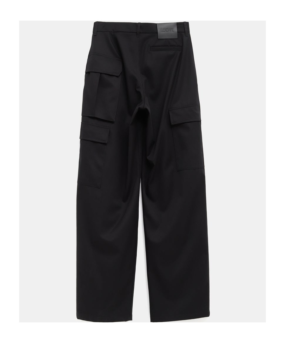 Loewe Belt-loop Casual Pants In Black
