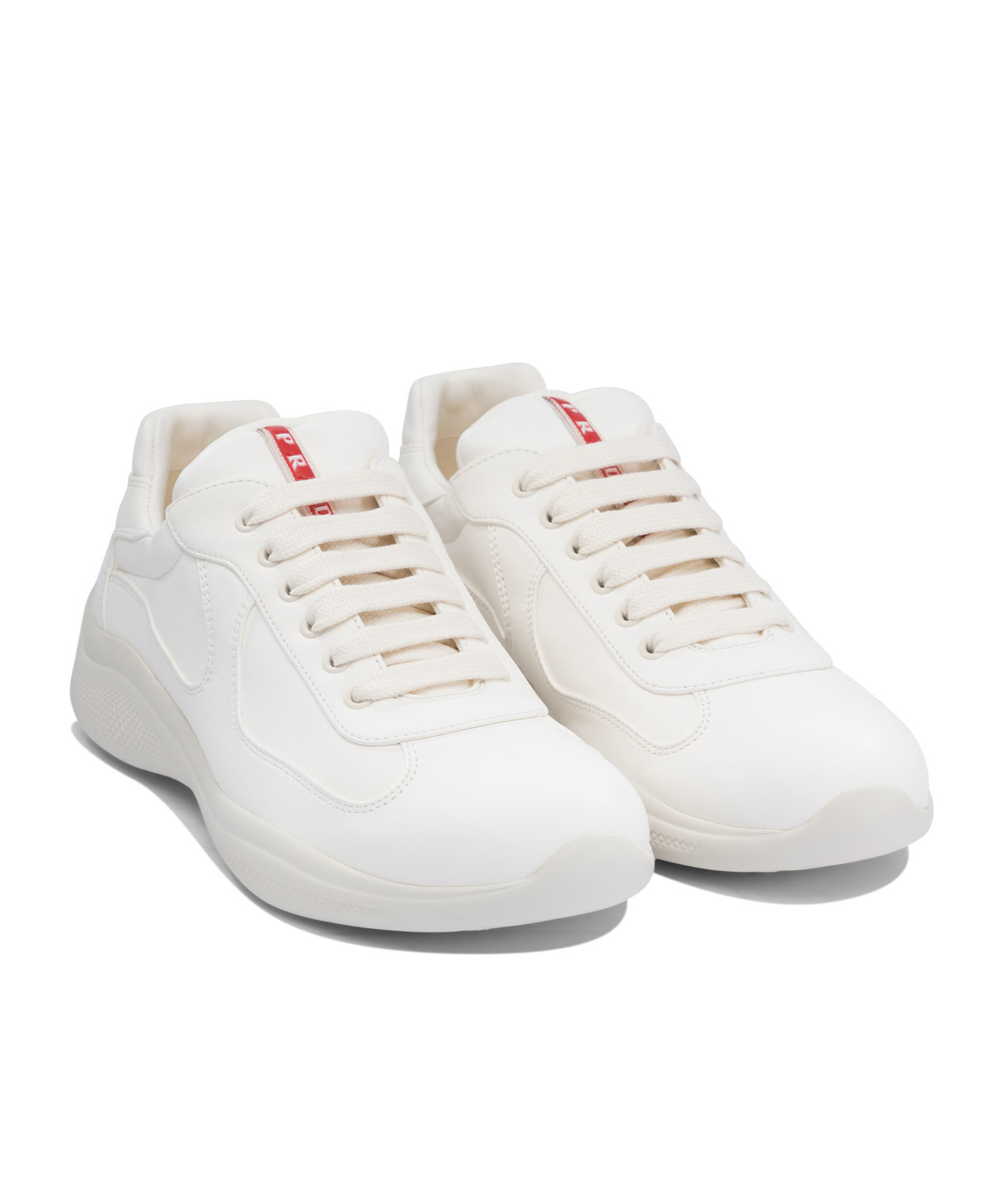 Prada "america's Cup" Sneakers In Nude