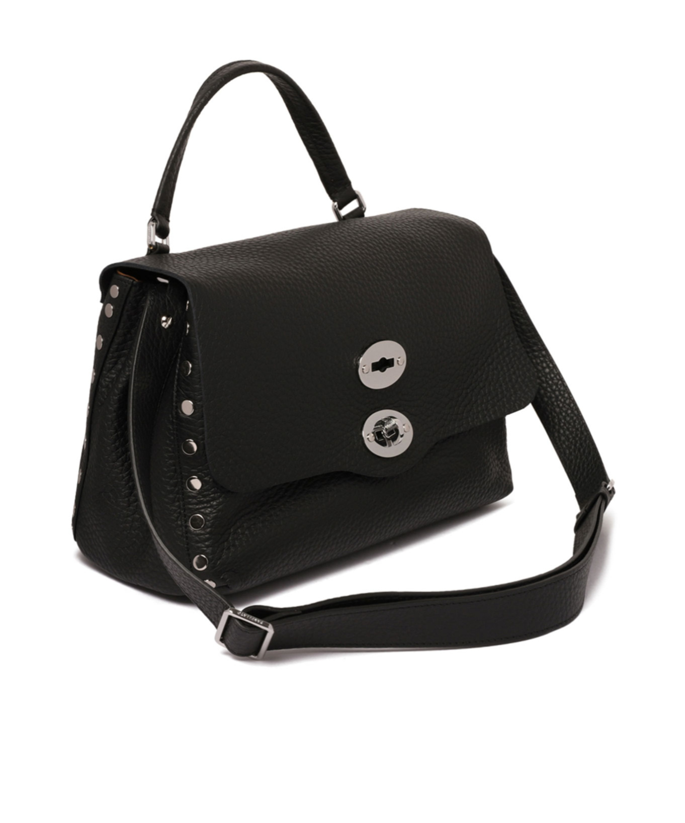 Zanellato Small Postina Top-handle Cross Body Bag In Black