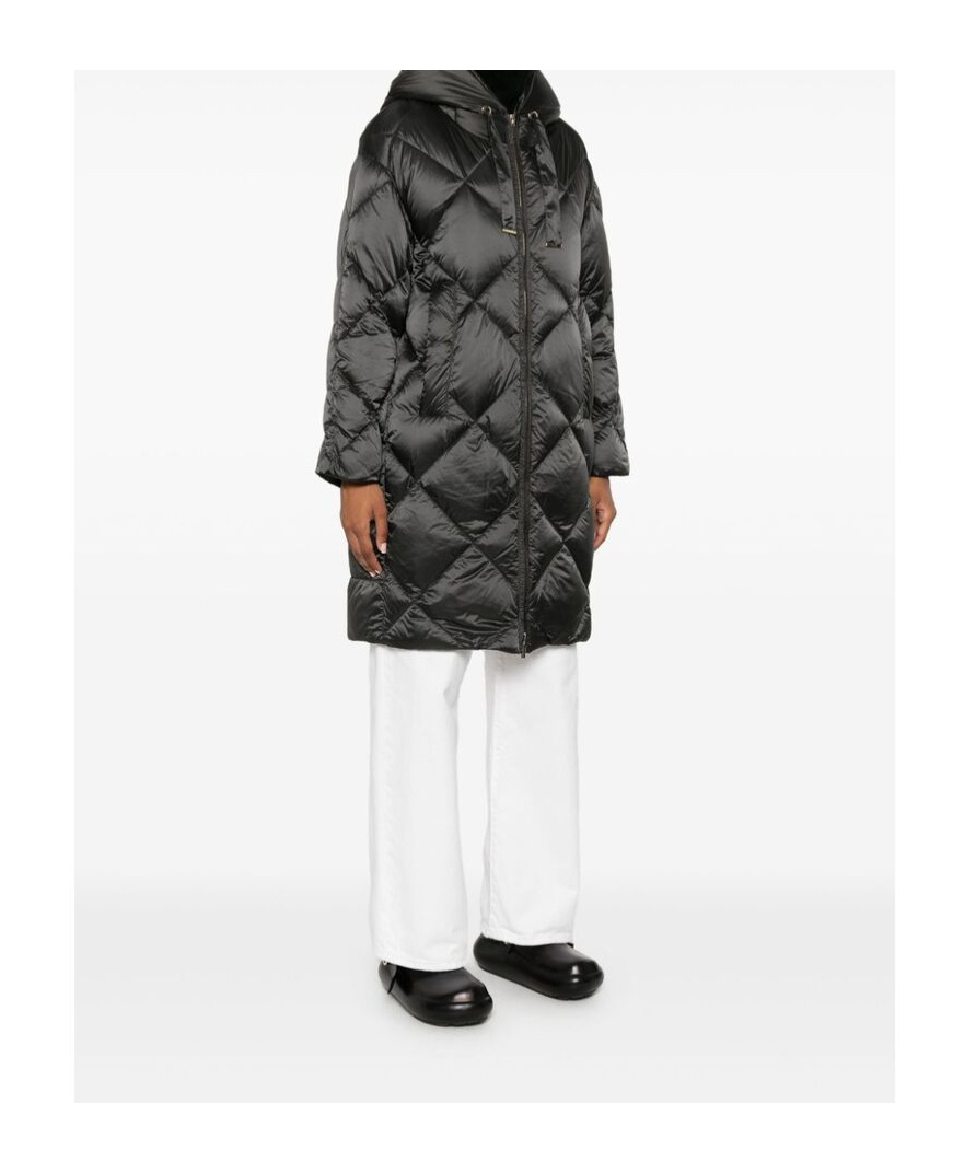 Max Mara Trefe Parka In Black