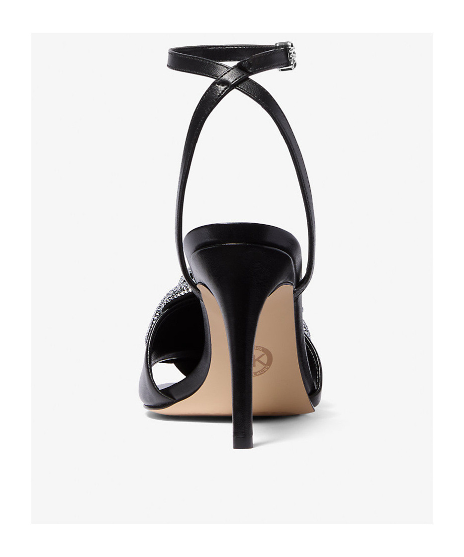 Michael Kors Open-toed High-heeled Sandals In Black