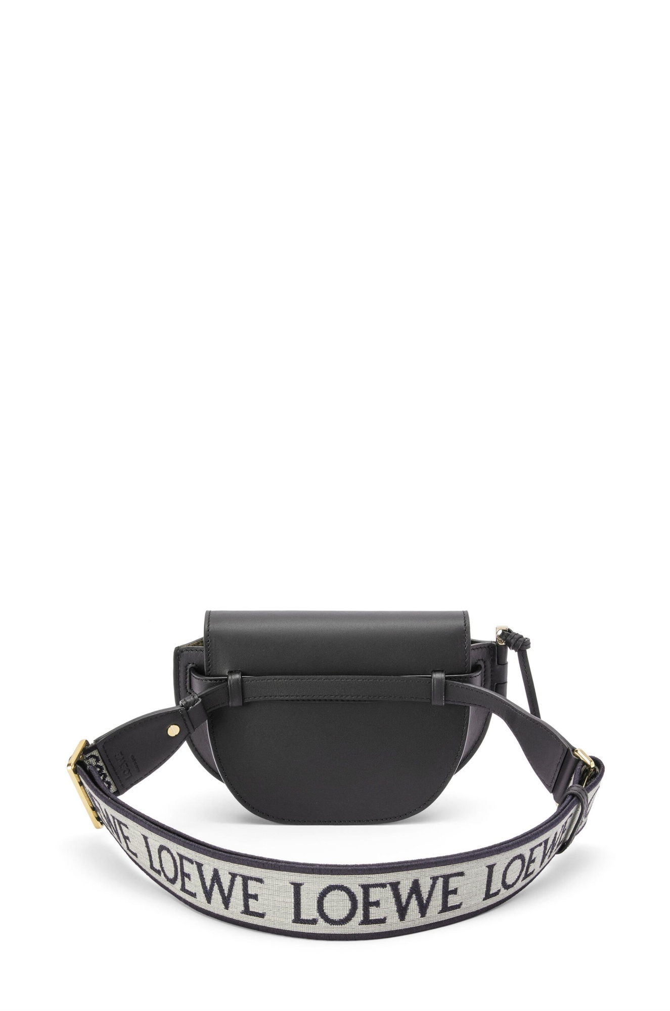 Loewe Women Gate Dual Mini Leather Crossbody Bag In Black