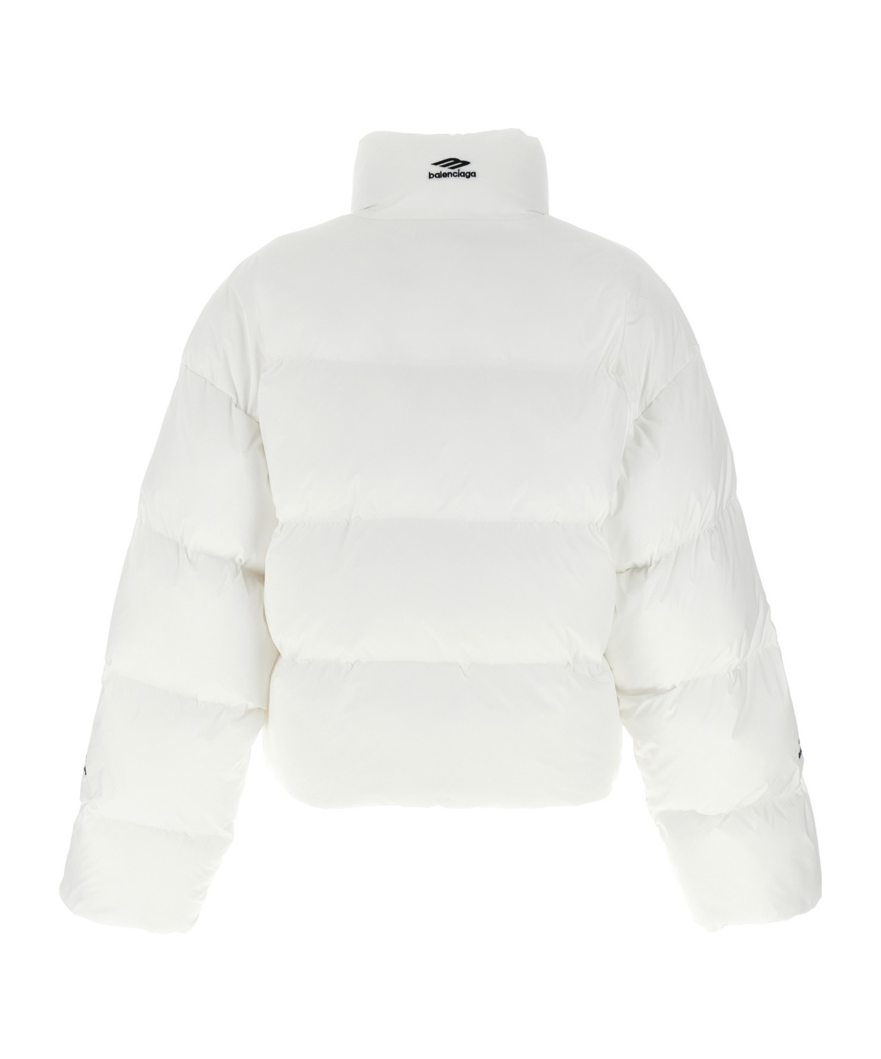 Balenciaga Cropped Puffer Jacket In White