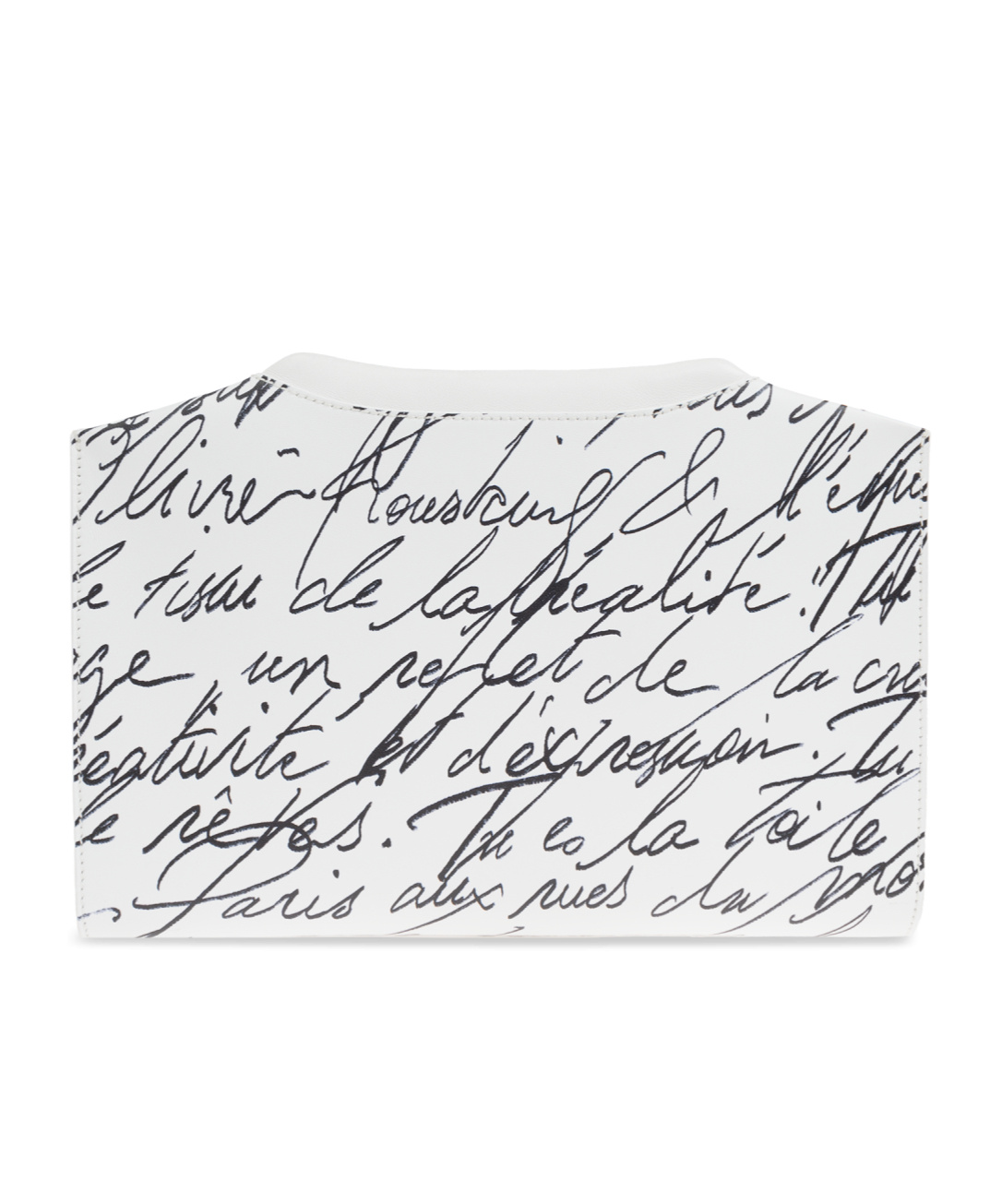 Balmain Pattern Clutch In White