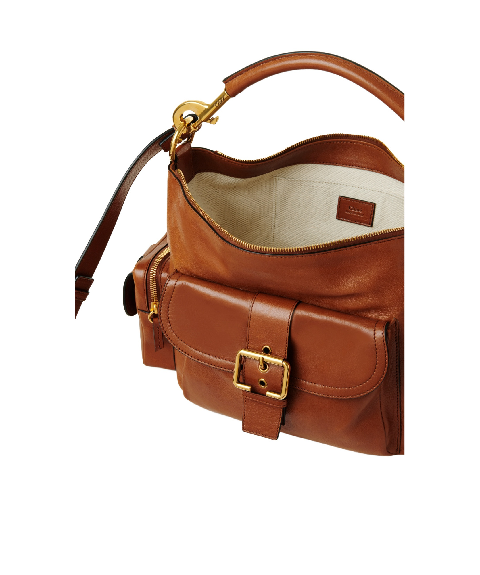 Shop Chloé Medium Camera Crossbody Bag In Brown