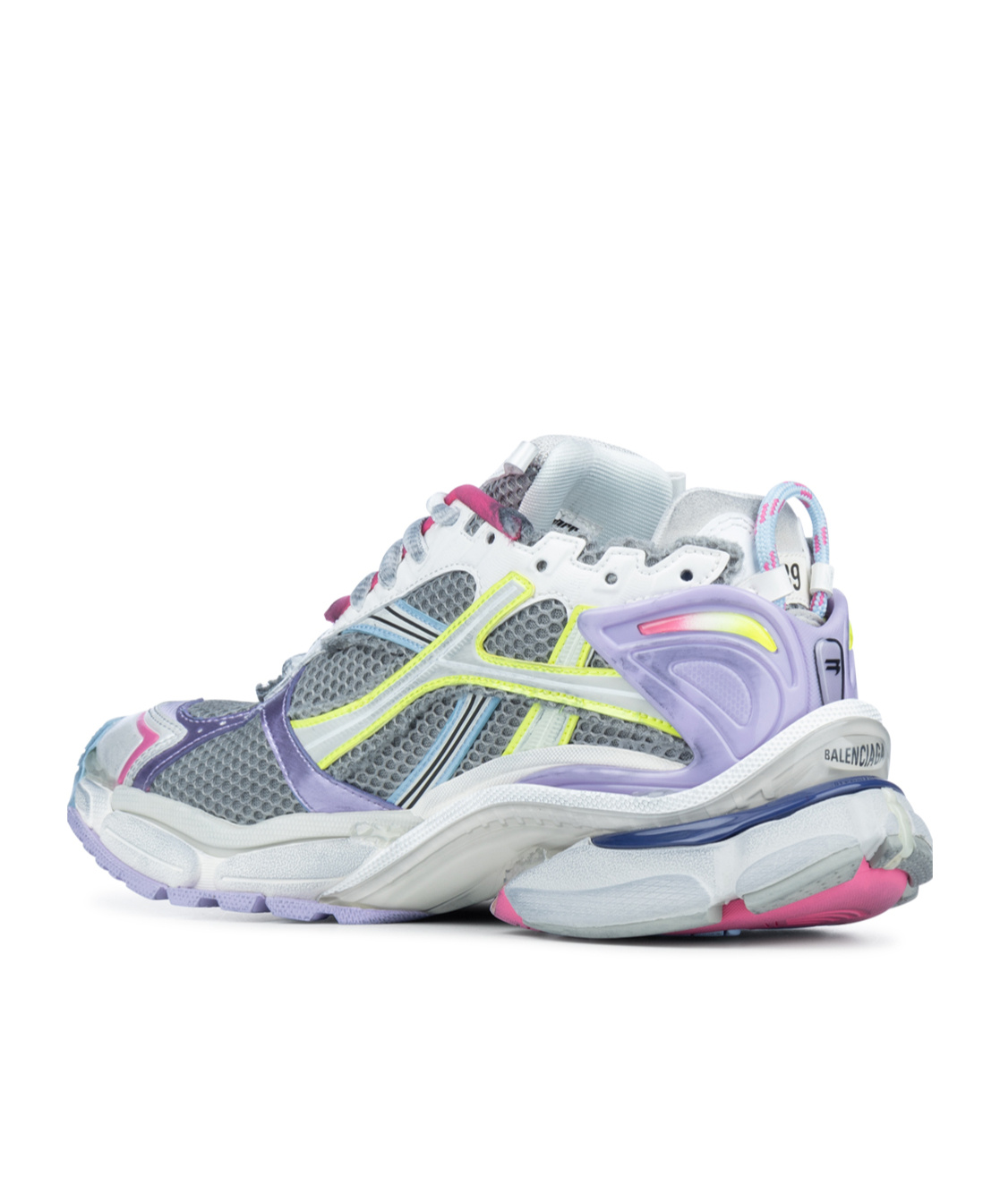 Shop Balenciaga Round-head Sneakers In White