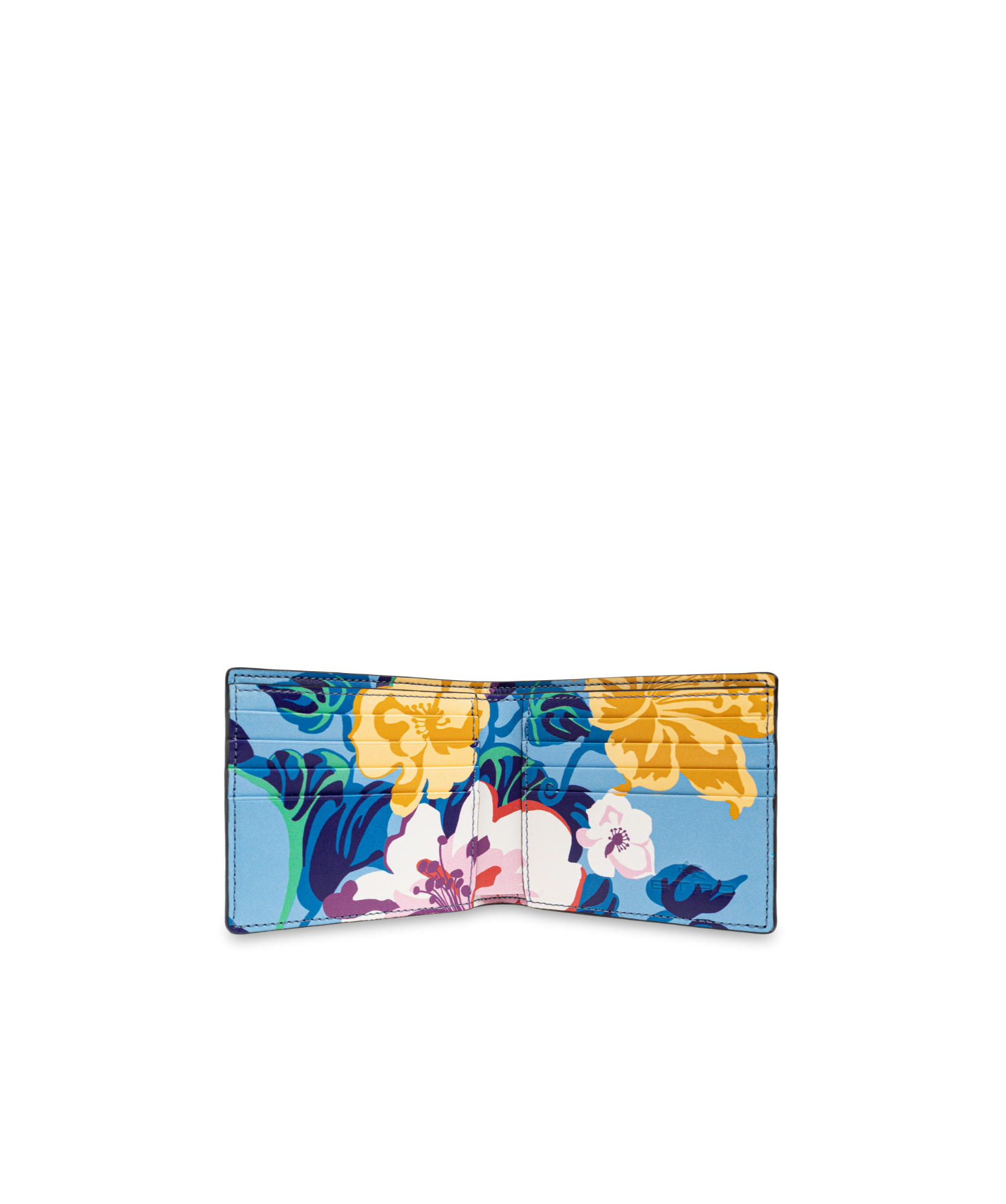 Etro Pattern Wallet In Black