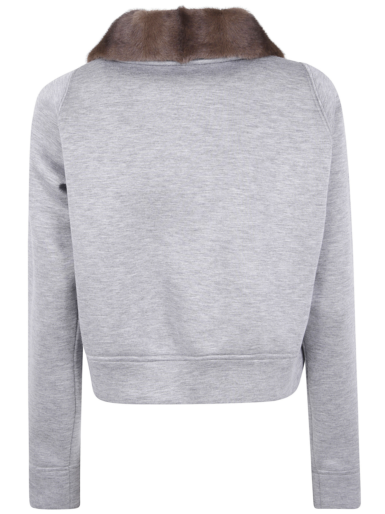 N°21 Shearling Collar Casual Jacket In Gray