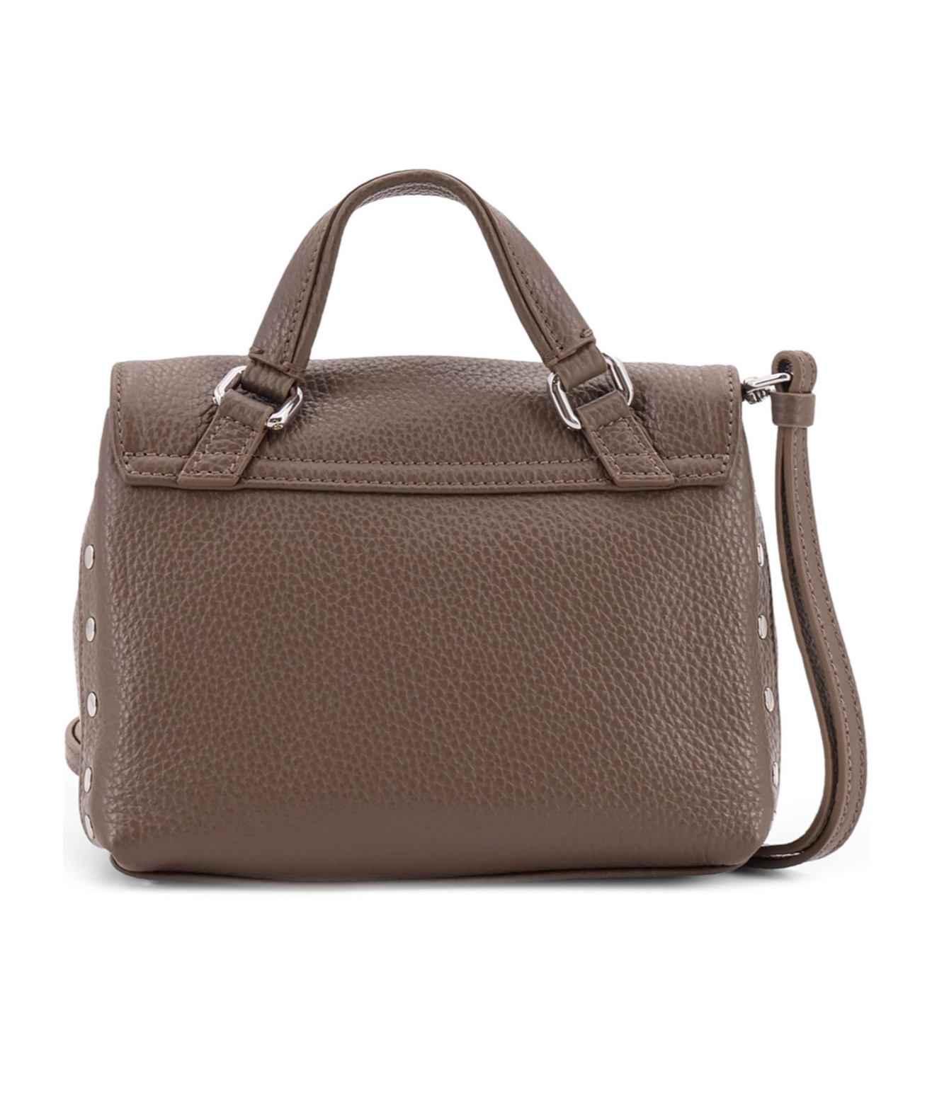 Zanellato Logo Flap Shoulder Bag In Brown