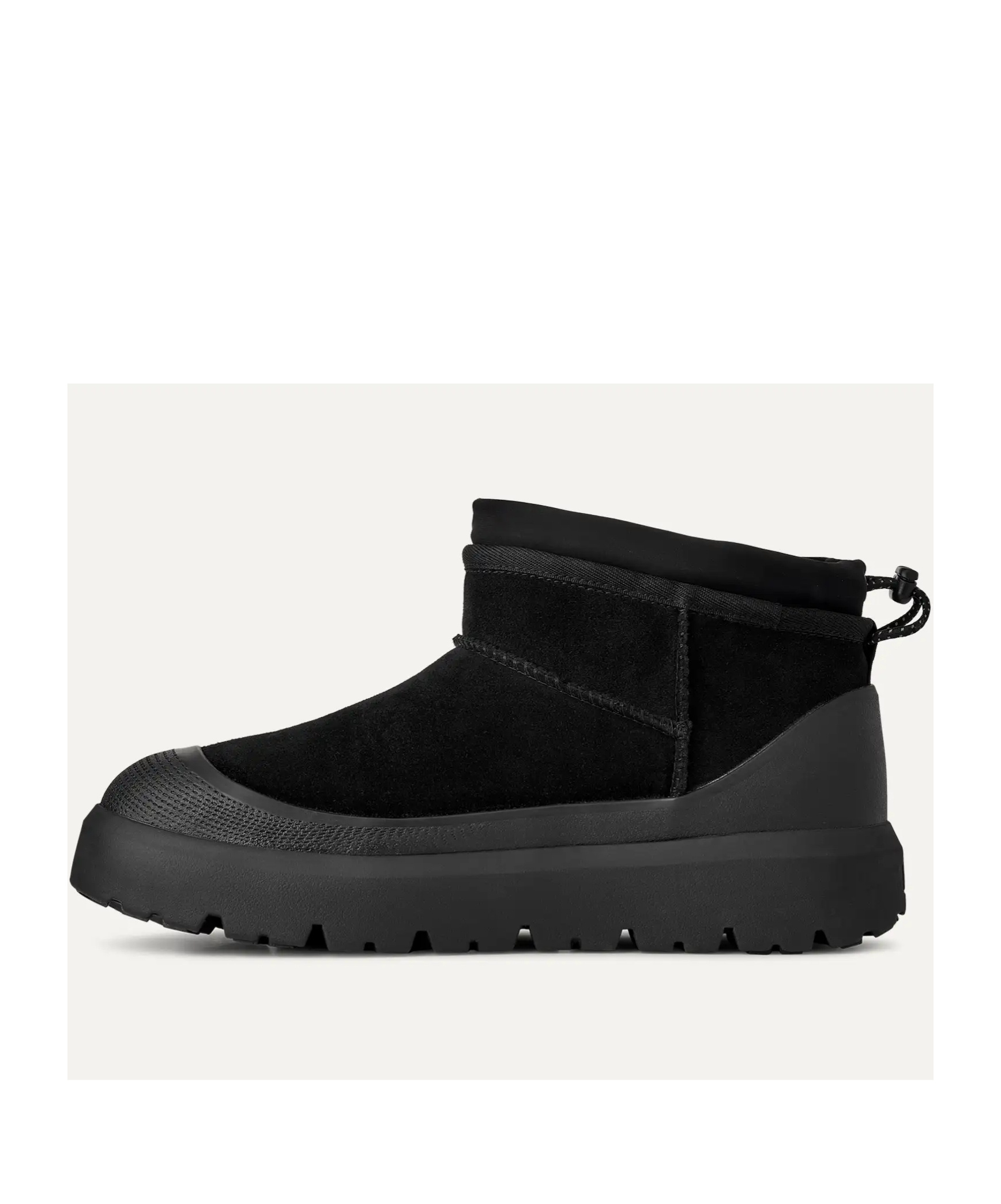 Ugg Suede Classic Ultra Mini Weather Hybrid Ankle Boots In Black