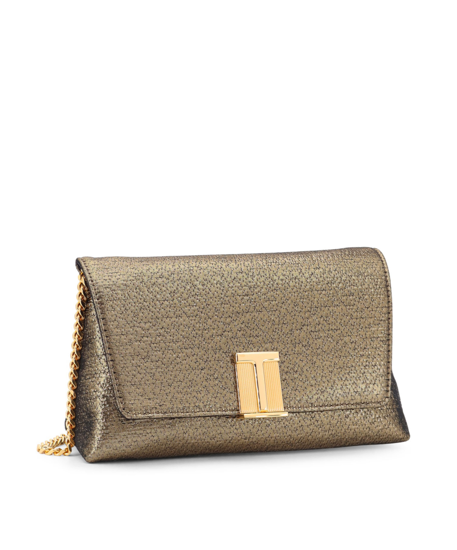 Tom Ford Nobile Mini Clutch Bag In Laminated Fabric