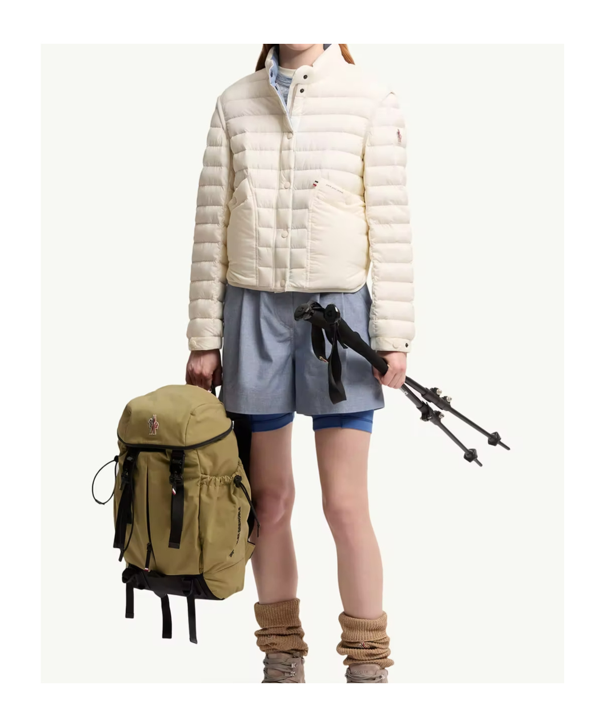 Moncler Madulains Packable Down Jacket In White