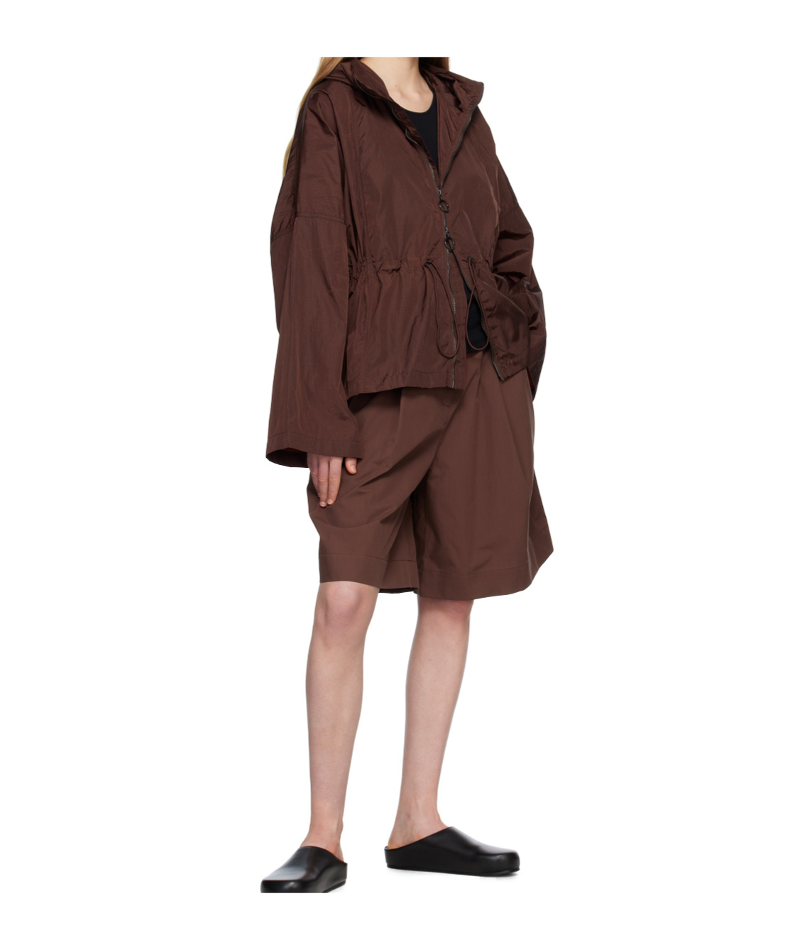 Studio Nicholson Burgundy Paz Jacket In Brown