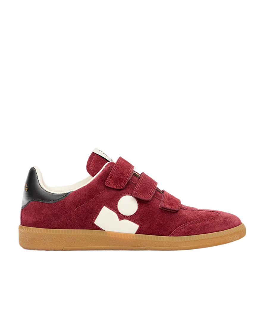 Isabel Marant Suede Sneakers With Rubber Sole And Contrast Heel Tab In Multi