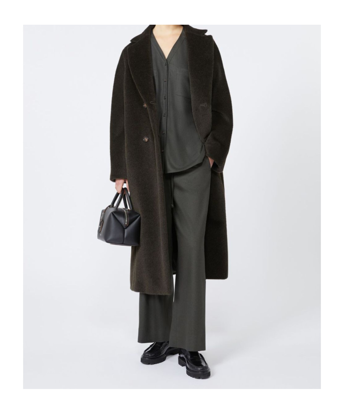 Max Mara Cotton Drawstring Trousers In Gray