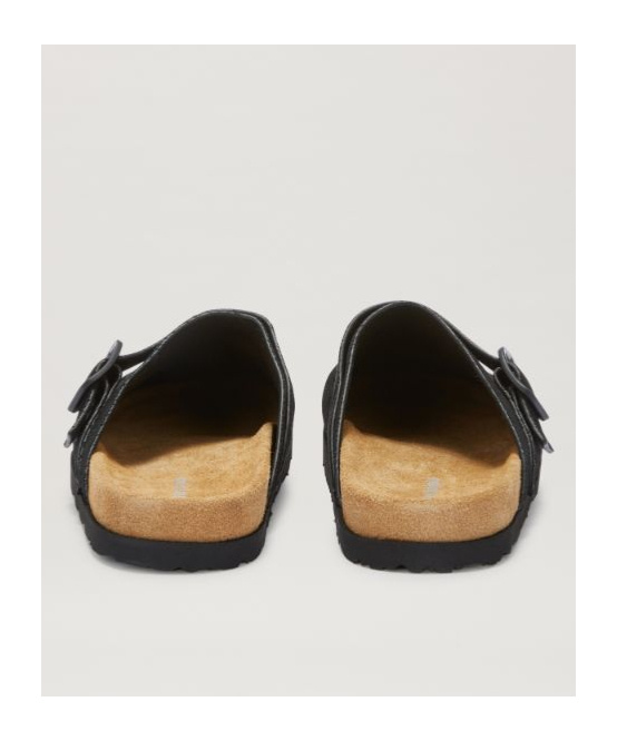 Palm Angels Logo Printed Round Toe Slippers In Black
