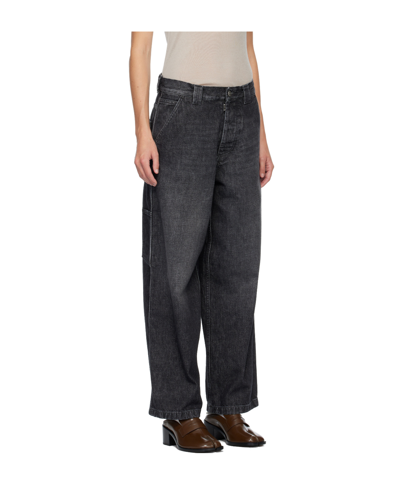 Maison Margiela 5 Pockets Jeans In Black