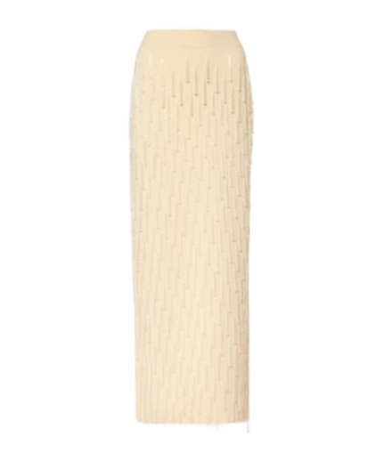 Galvan Depois Embellished Jersey Maxi Skirt In Neutral