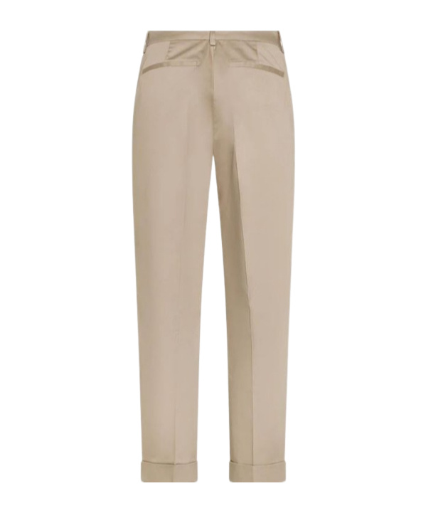 Seventy Ankle-length Trousers With Stretch Cotton Satin Cuff