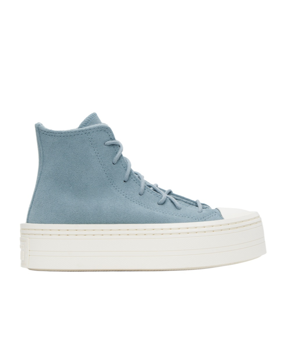 Converse Round Head Strapped High-top Casual Sneakers In White