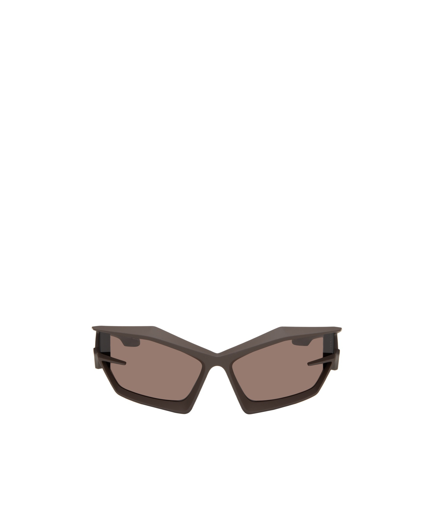 Givenchy Thick Border Logo Sunglasses In Brown