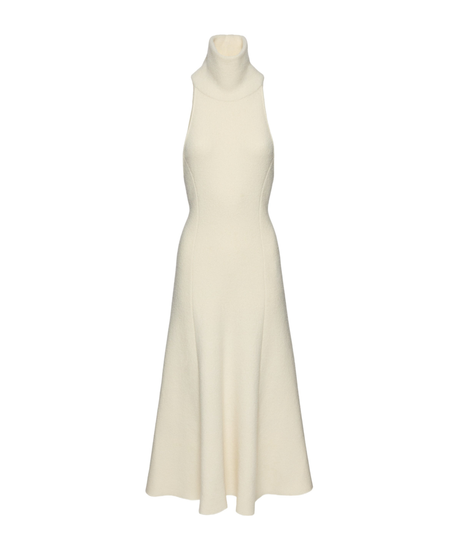 Magda Butrym High-neck Open-back Midi Dress In Cream In White