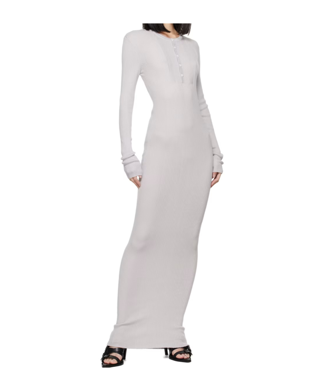 Ann Demeulemeester Enza Long-sleeved Dress In White