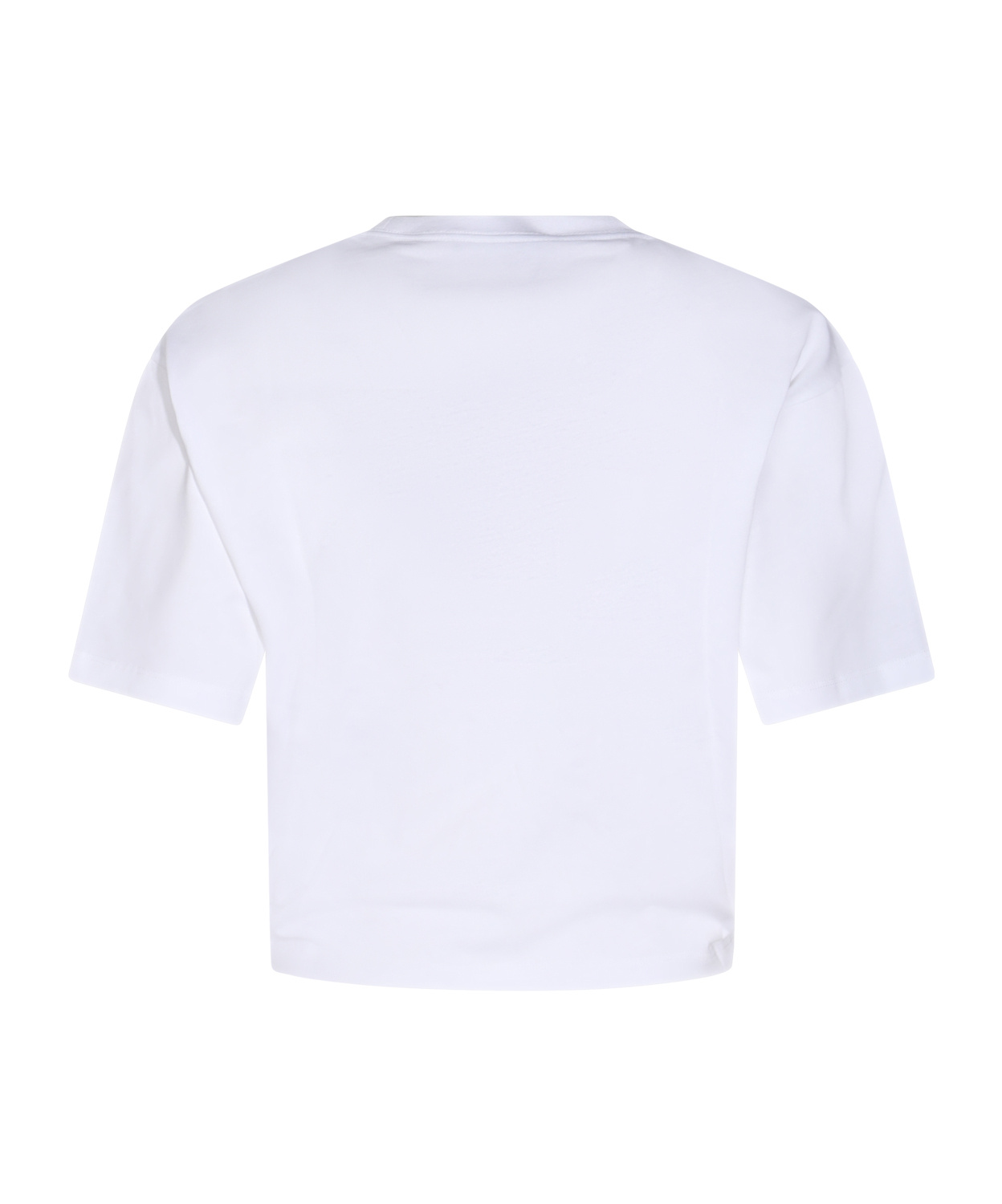 Versace Logo And Safety Pin Cotton T-shirt In White